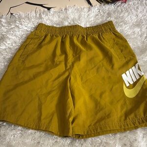 Nike Golden Yellow Athletic Shorts